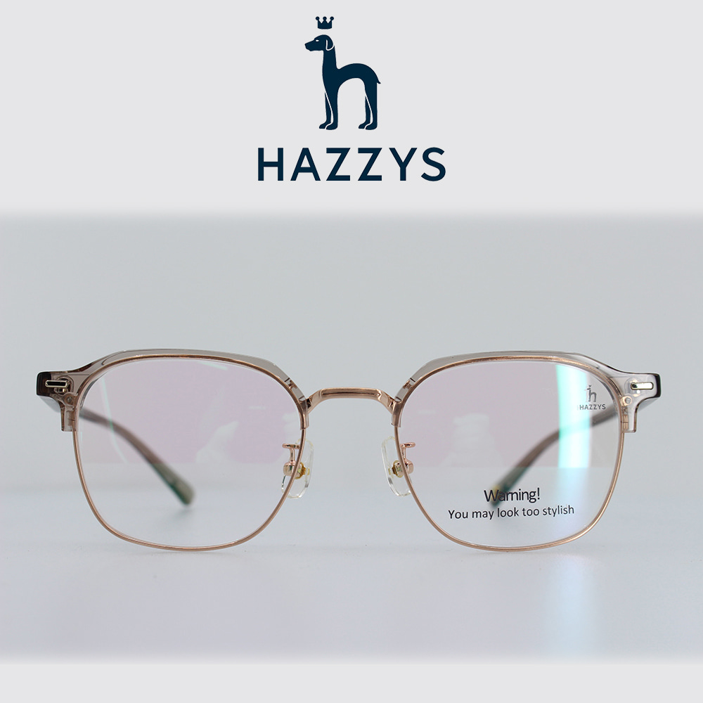 HAZZYS 헤지스 투명하금테 안경 HZ6233 C03