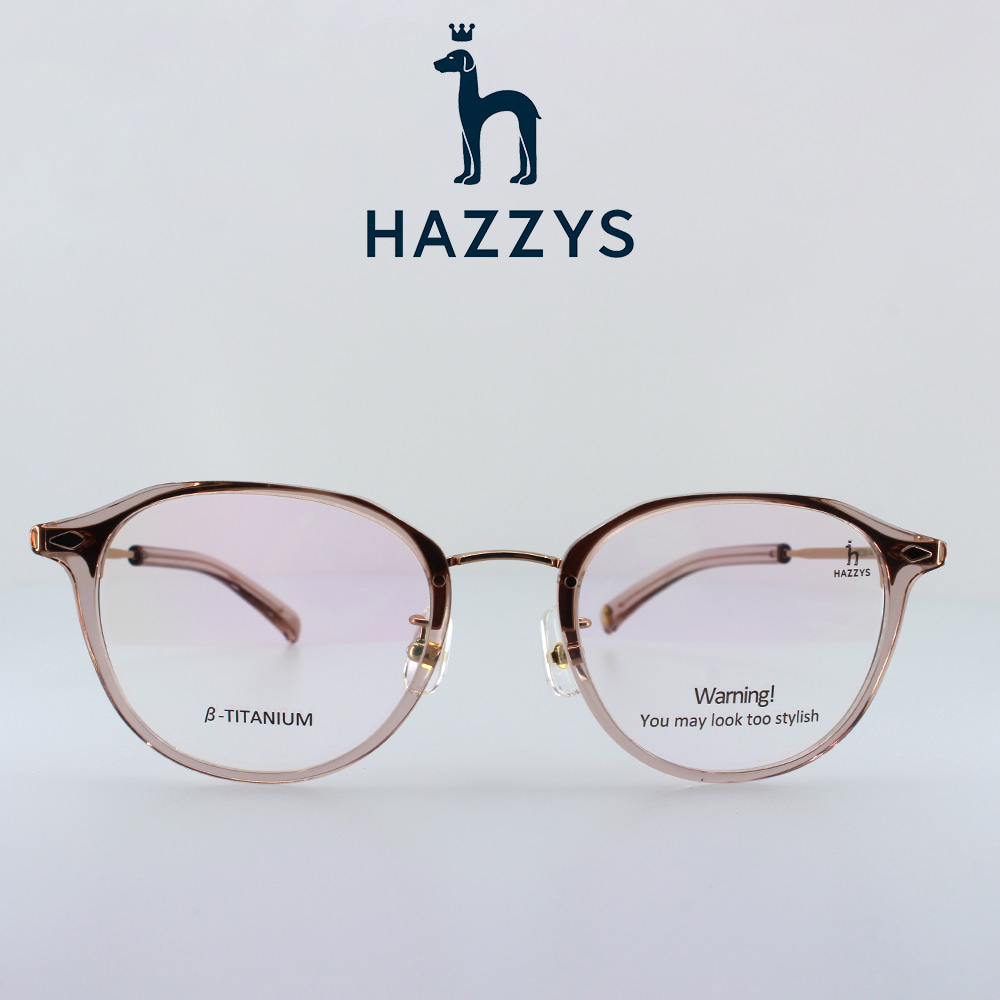 HAZZYS 헤지스 뿔테 티타늄 투명 안경테 HZ6239 C05