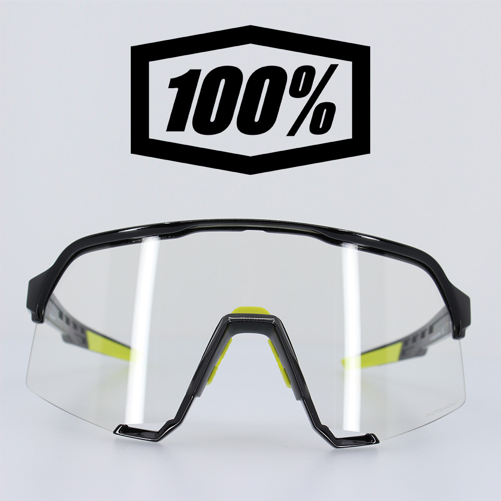 100%고글 S3 - 글로스 블랙 - 포토크로믹 렌즈 (변색)